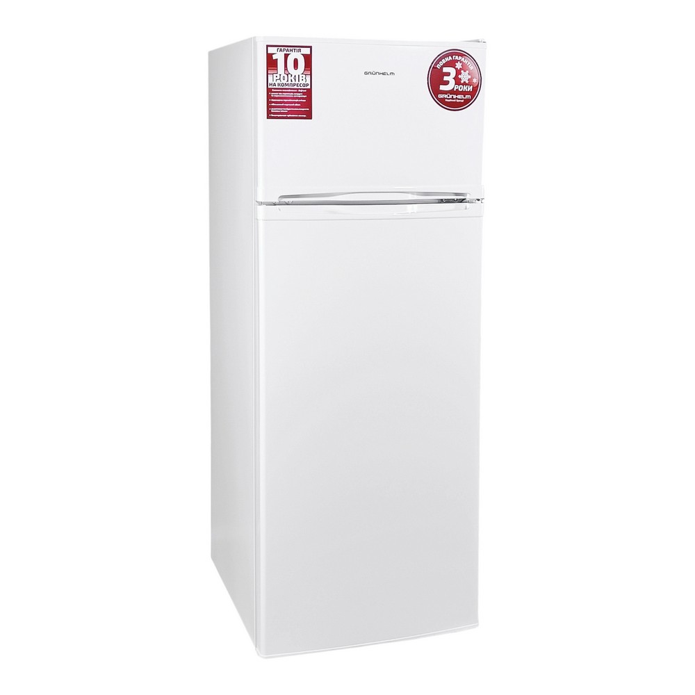 Холодильник - GRW-143DD, (білий, двухк, верх мороз, 143см) (GRUNHELM)